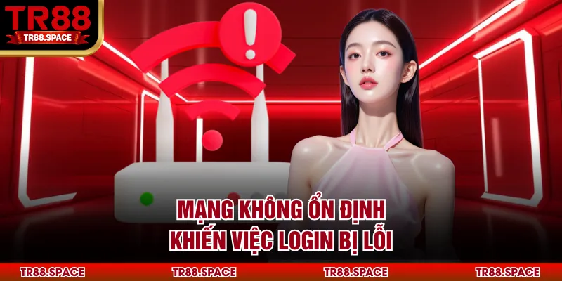 Mạng không ổn định khiến việc login bị lỗi